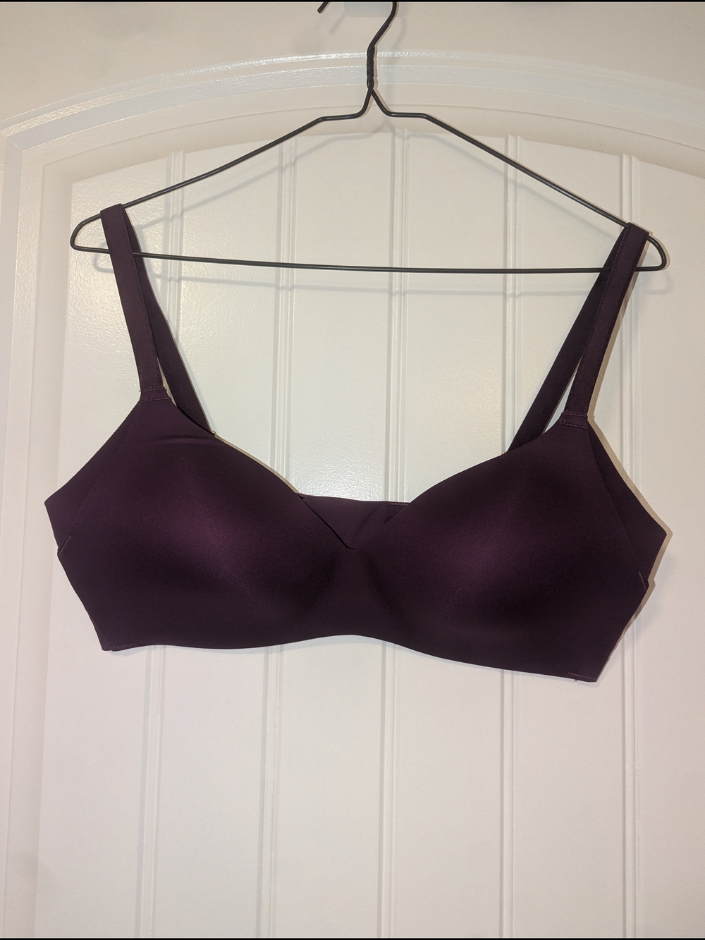 knix Wireless Molded Bra in Deep Plum